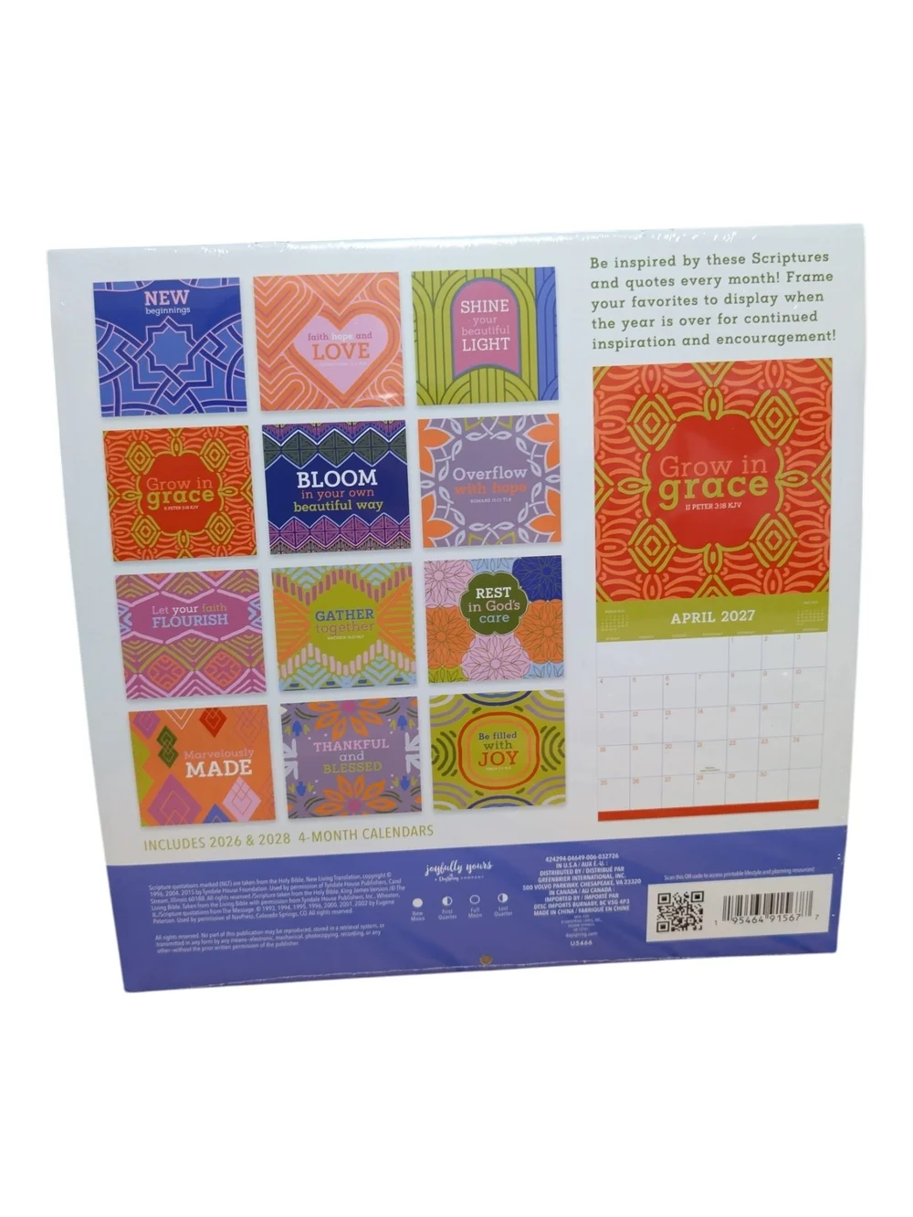 Grace & Goodness 2027 Inspirational Calendar